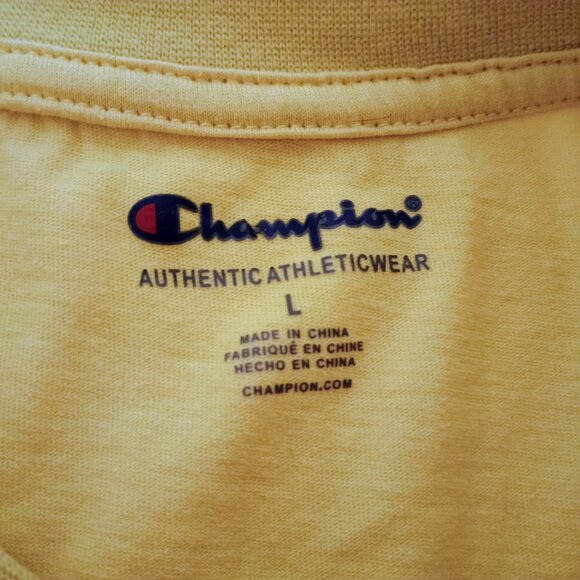 EUC: Boys' Champion Size L Yellow T-Shirt - Picture 3 of 3